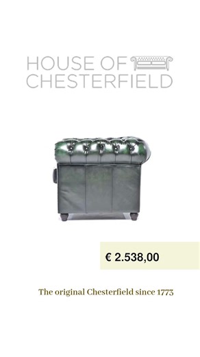 Discover timeless elegance with our 3-seater Chesterfield sofa in...