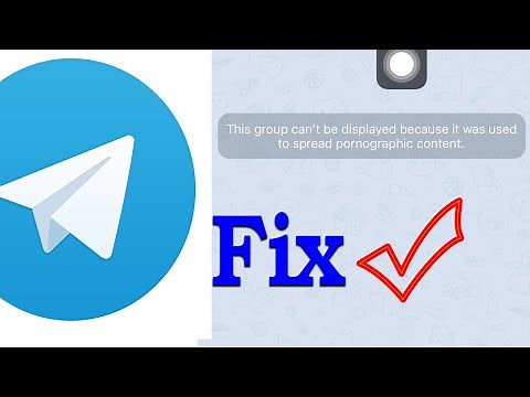 How to solve telegram can't be display ( Content 18+ )