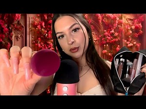 ASMR Spring Makeover 💐 (inaudible, mouth sounds)