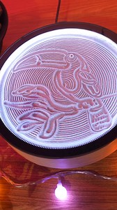 Bring peace and beauty to your home with the Oasis Mini. This kinetic art canvas lets you control stunning sand patterns via an app, providing endless relaxation. | Grounded Labs