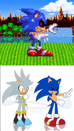 Sonic & Sonic.exe (Metroman Dance).#metromandance #animation #music #fyp #trend #edit #short.
