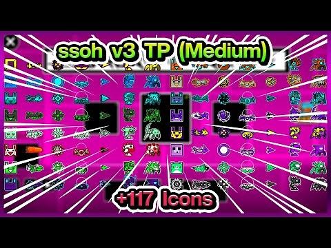 ¡SSOH V3 TEXTURE PACK! +117 CUSTOM ICONS (PORTED FOR MEDIUM)(ANDROID & PC) By MauStyles – GD [2.113]