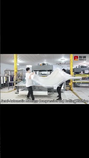 Optimize Mattress Storage & Shipping with Semi-Automatic Mattress Compression and Rolling Machine