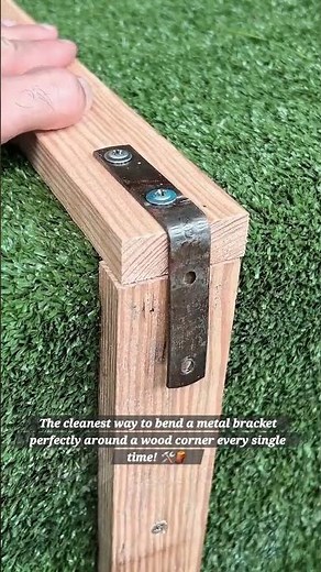 How to Bend Flat Metal Brackets Perfectly Around Wood Corners