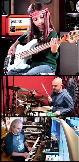 Ellen (8 years old) March 2021 with Murzo and Arman Jalalyan #bassplayer #bassguitar #funk #bassgirl | Ellen Alaverdyan