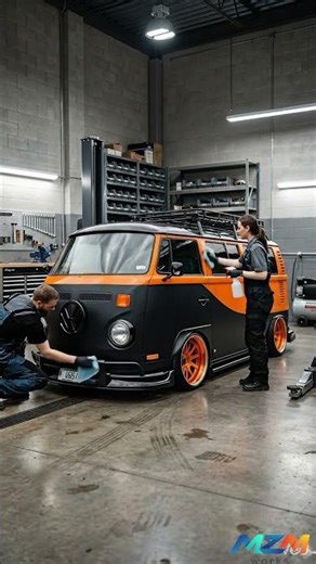 Ultimate Volkswagen Bus Restoration 🔥 Black & Orange Custom Build