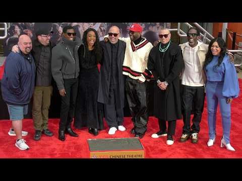 Tisha Campbell, Martin Lawrence and more attend Jo Koy's handprint and footprint ceremony