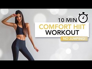 10 MIN COMFORT HIIT WORKOUT (No Jumping/Low Impact) | Eylem Abaci