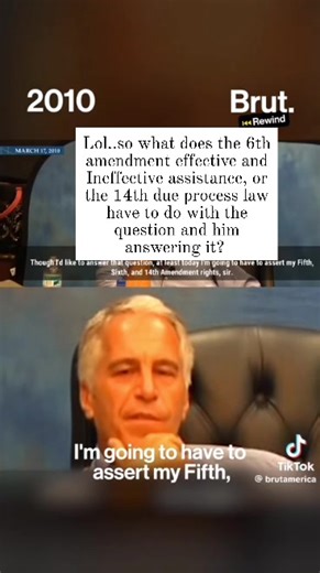 Lol..what does the 6th and 14th amendment have to do with the question?.. effective or ineffective assistance, or due process right are not an arguing factor here.. | Frank Hughley
