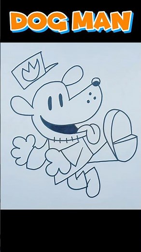 How To Draw Dog Man | DOG MAN MOVIE #dogman #dogmanmovie #shorts