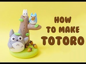 How to make Totoro family from clay - Ghibli Totoro clay tutorial