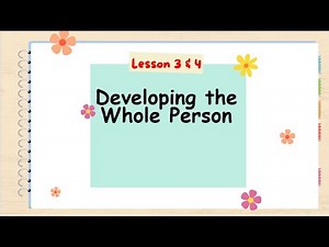 SHS PERSONAL DEVELOPMENT-Q1 LESSON 3 & 4 -Developing the Whole Person's Evaluate One’s Personality