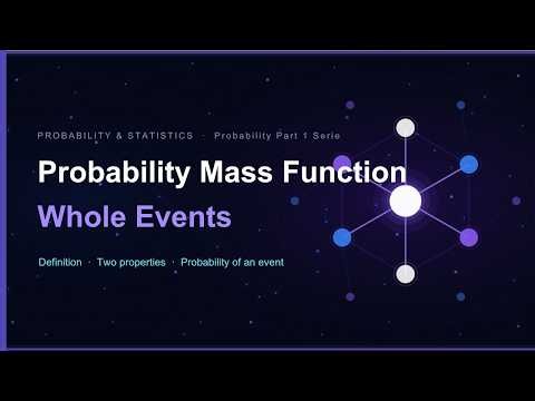 Probability Mass Function - PMF - Whole Events
