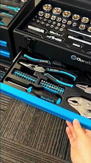 #DuraTech 139PCS Two Drawers Portable Steel Box Tool Kit🪛Love These Organized Stuffs💗