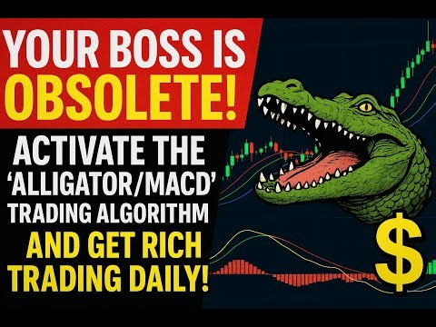 YOUR BOSS IS OBSOLETE! 💸 Activate The 'Alligator/MACD' Trading Algorithm And Get RICH TRADING DAILY!