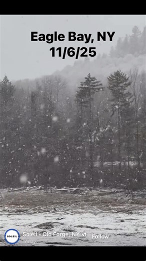 Snow in Eagle Bay, NY taken on 11/6 by Soleil - Old Forge, NY | Eric Gage