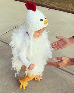 Feathered Baby Chicken Costume: Crochet Hat, Romper & Booties - Etsy