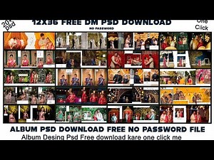 12x36 wedding album dm psd templates for free download 20+ dm psd free download