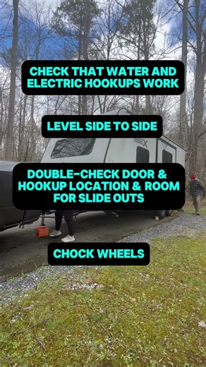 Set Up Checklist for RV Campers