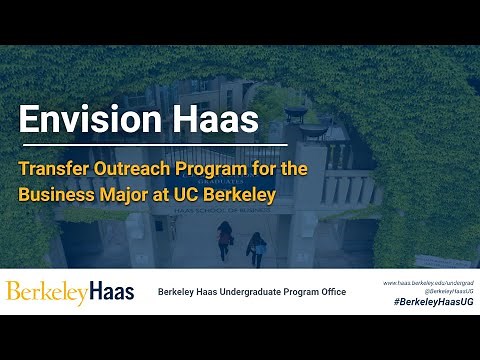 Envision Haas, Admissions Information Session for Transfer Applicants