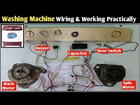 Videocon Washing Machine Wiring and Working! Washing Machine Wiring Practically! 6 Wire Wash Timer