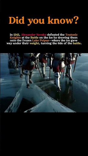 The Battle on the Ice (1242): How Alexander Nevsky Trapped the Teutonic Knights