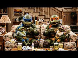 Ninja Turtles in 'FULL HOUSE' – Opening Theme Song [1990's Sitcom Ai Parody]