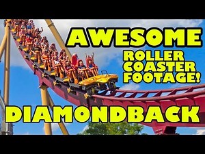 Diamondback Roller Coaster AWESOME Multi Angle POV Kings Island Ohio