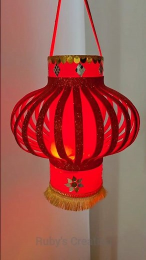 DIY Akash Kandil for Diwali 2025 ✨ | Easy Paper Lantern Making | Diwali Decoration Idea 🪔