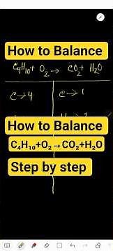 How to Balance C4H10 + O2 → CO2 + H2O | Butane Combustion Reaction Explained Step-by-Step