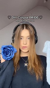 Hello Kitty w Halloweenowej wersji 🎃🩵 #diy #corpsebride #hellokitty #halloween #gift #tutorial | Juliyav DIY