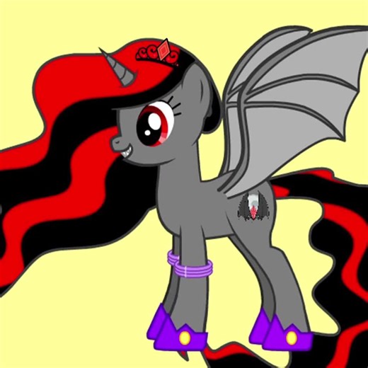Meet Princess Ruby Moon. Daughter of Luna and King Sombra and the new element of generosity! #mlpfim #mylittleponyfriedshipismagic #mlp #mylittlepony