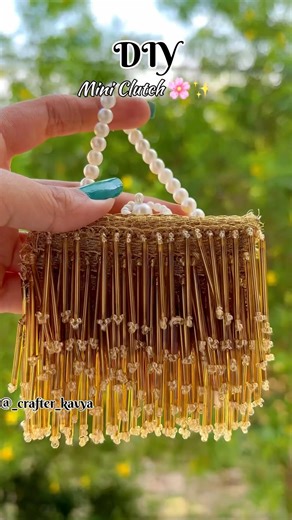 DIY Mini Clutch With Plastic Box 💖 #diy #viral #handmade #ytshorts #clutch #minipurse