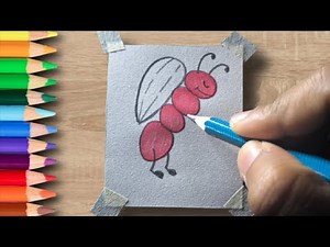"Learn to Draw an Adorable Ant in Just 5 Easy Steps! 🐜✨"
