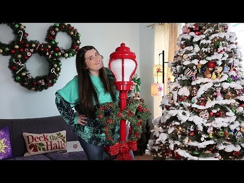 Full unboxing Mickey LED Lightpost and Disney Light Projector Show with sound from Lowes