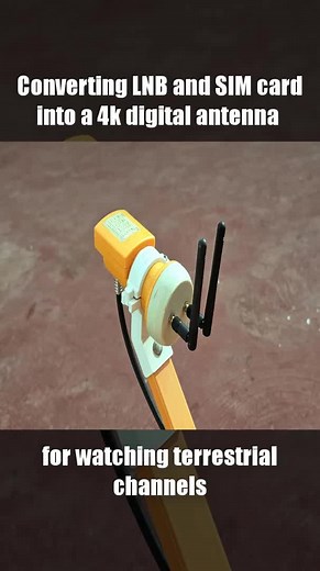 Convert LNB and SIM Card into 4K Digital Antenna | Science Experiment