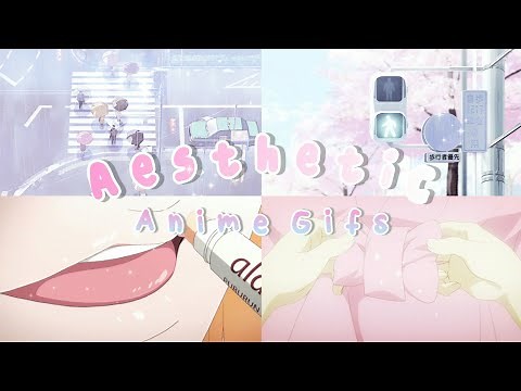 🌸 Aesthetic anime gifs - Soft Pink Part#2 🌸 | lilsoftie_ 2021 ✨