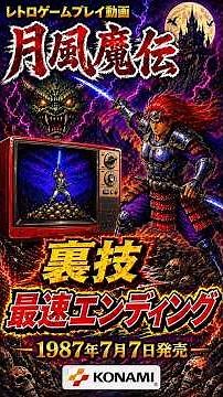 【ファミコン】｜月風魔伝｜裏技｜即エンディング #shorts