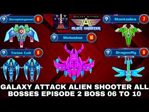 Galaxy Attack Alien Shooter | Boss Mode Level 06 To 10 | All Bosses Epic Fights | Zambario Gamers 🚀🔥