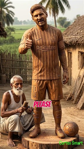 Lionel Messi 🔥🔥The Beast Incarcerate Wooden Sculpture🔥🔥 #Lionel Messi #woodscraft #foryou