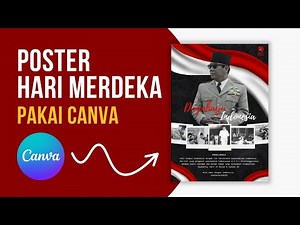Desain Poster Hari Kemerdekaan RI ke-80 dengan Canva | Canva Poster Design
