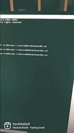 Executing Text payload using VBscript #shorts #learning #infosec #cybersecurity