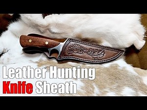 How to Make a Simple Custom Leather Knife Sheath - Leatherwork Tutorial