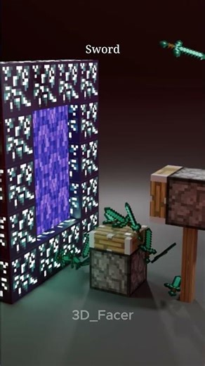 Minecraft Vs Real Life in the Nether #blender #minecraft #3dplanet