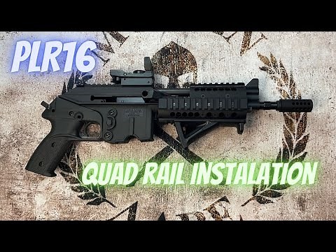 Easy Midwest quad rail installation on a PLR 16. How to install quad rail on Keltec PLR16