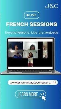 LIVE French Sessions | Speak & Learn French with J&C