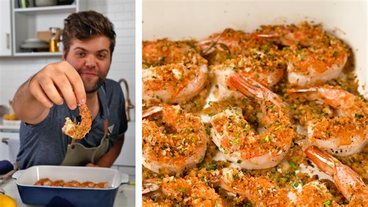 How to Make Crispy Panko-Parmesan Baked Shrimp