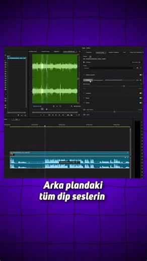 Remove background noise in Premiere in seconds! #premierepro #videoediting