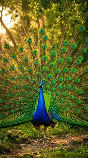 🦚 Majestic Indian Peafowl Displaying Its Stunning Feathers | 4K