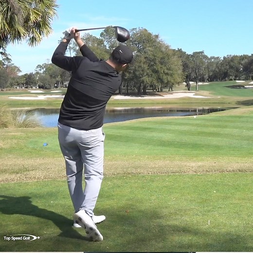 The spin from an early release is killing your distance... it will hurt your swing speed too, but the spin is why your playing partner is outdriving you 😬 | Top Speed Golf - Clay Ballard Golf Instruction